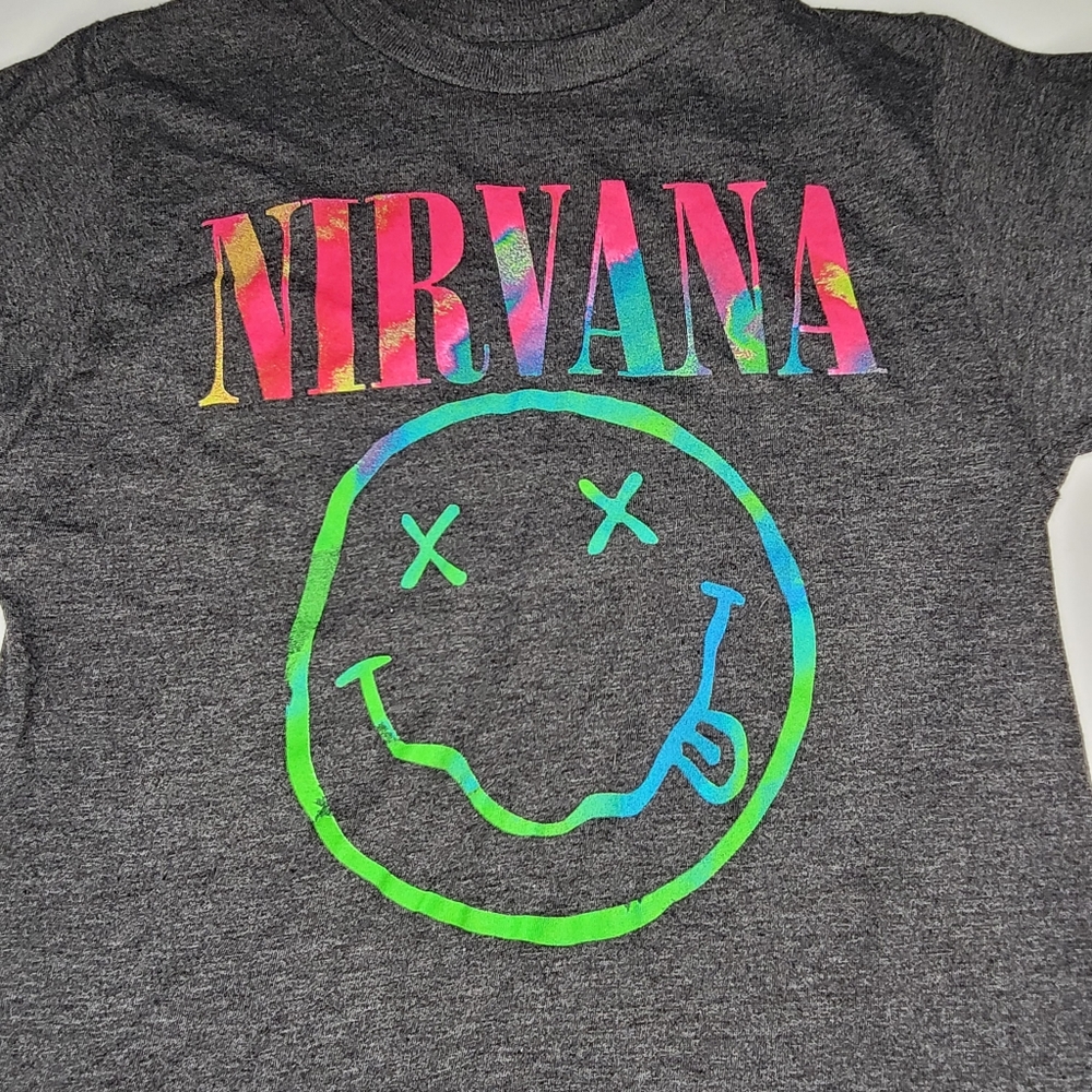 New Without Tags Nirvana Vintage Retro Smiley Fac… - image 2